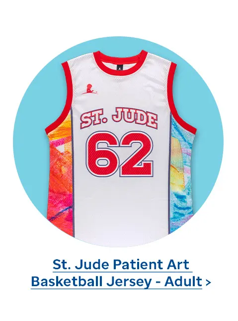St. Jude Patient Art Basketball Jersey - Adult